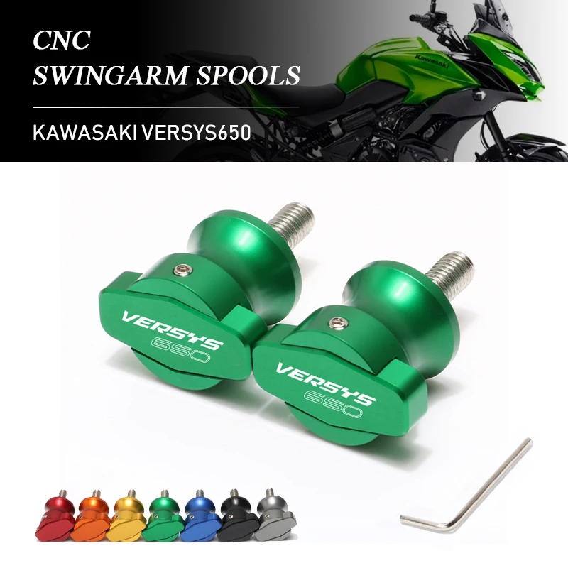 

Motorcycle Aluminum CNC Swingarm Arm Spools for KAWASAKI VERSYS650