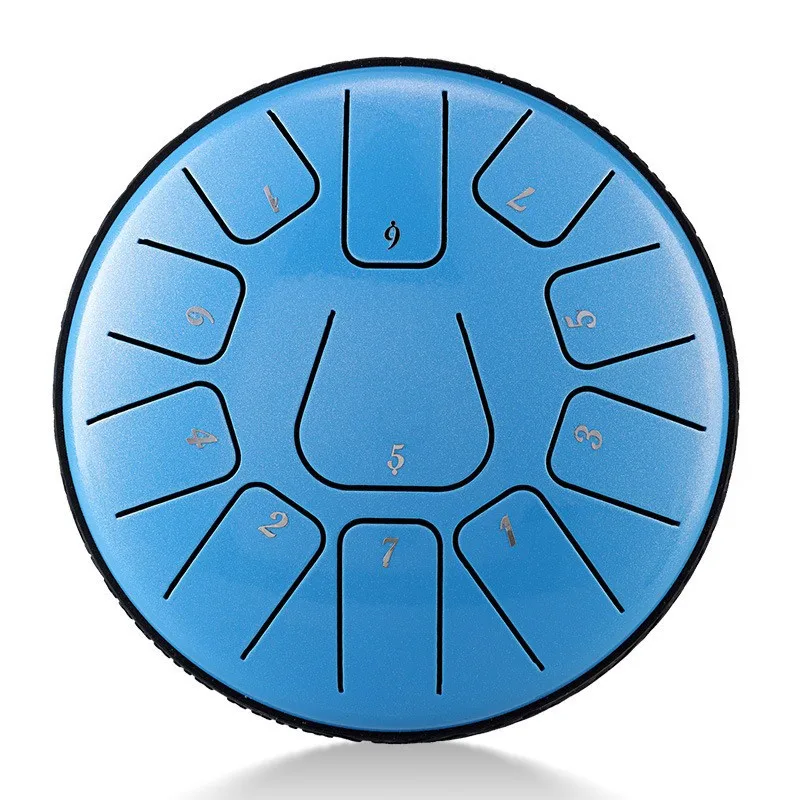 

6 Inch 11 Tone Mini Steel Tongue Drum With Drumsticks Percussion Musical Instruments Hand Pan Drums Child Drum Set Beginner Gift