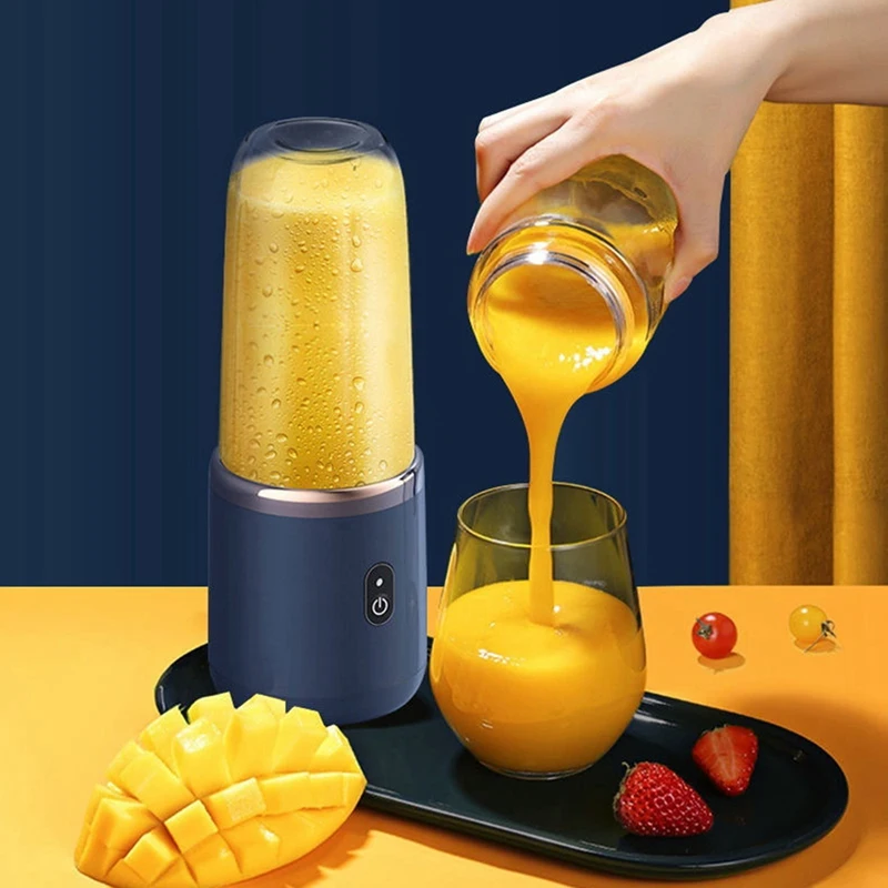 

New Portable Blender 400Ml Electric Juicer Lemon Orange Fruit Squeezer Wireless Rechargable 21000Rpm Mixer