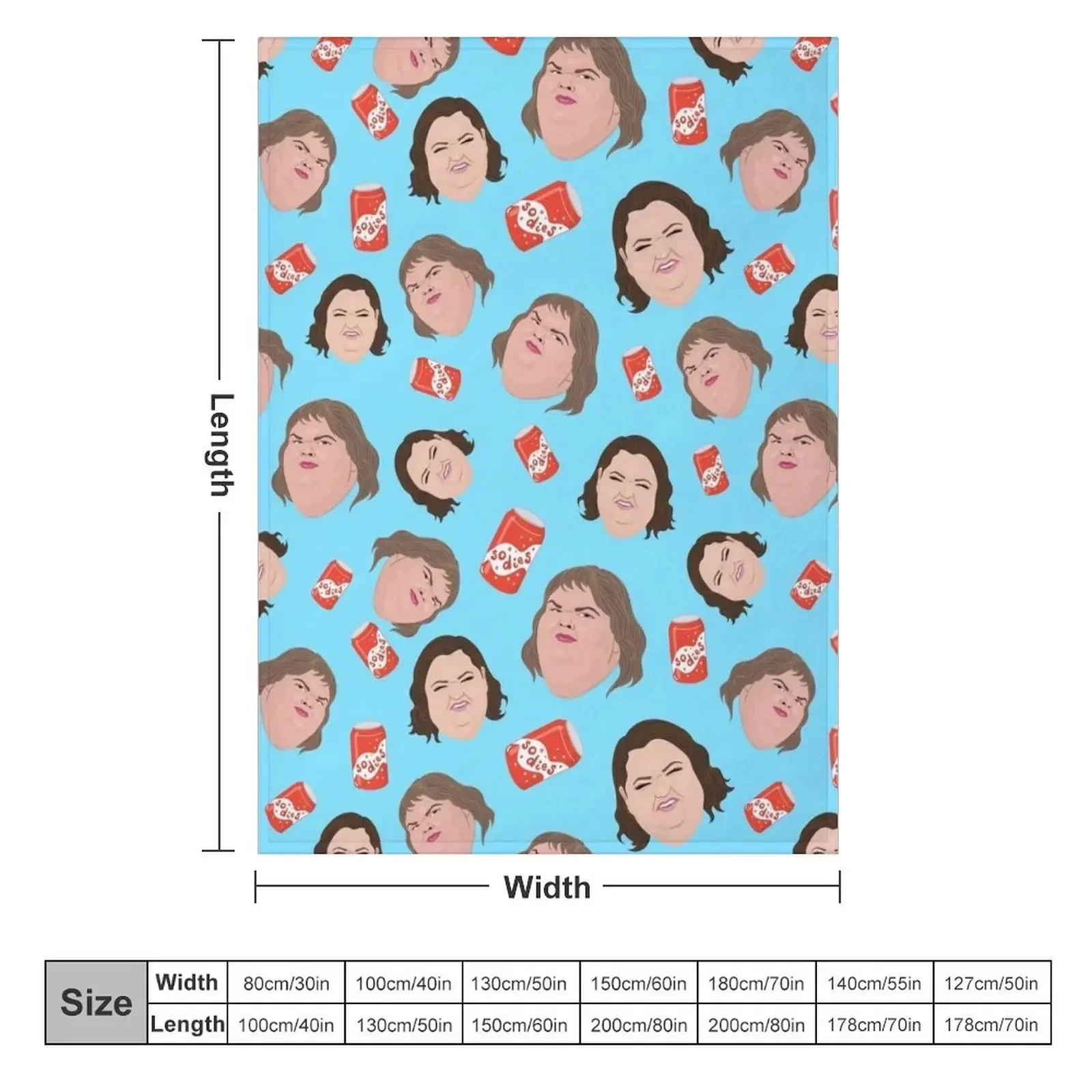 1000 фунтов Sisters - Повторите принт Соди Slaton Amy Tammy Плед Винтажные походные одеяла