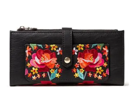 

Женский кошелек в испанском стиле, модный кошелек с вышивкой, женский модный и изысканный кошелек desigual
