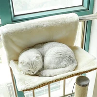 pet cat hammock luxury radiator bed hanging winter warm fleece basket hammocks metal iron frame sleeping bed for cats