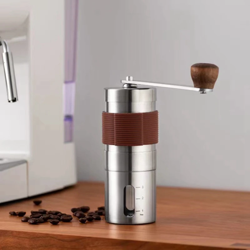 

1 Piece Manual Coffee Grinder Portable Grinder With Scale Visualization For Home Office Traveling Espresso