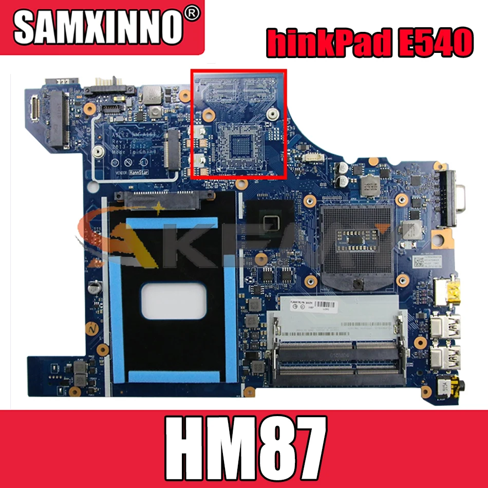 

Материнская плата Akemy AILE2 NM-A161 для ноутбука Lenovo hinkPad E540, материнская плата FRU 04X4781 PGA947 HM87 DDR3 100% тест