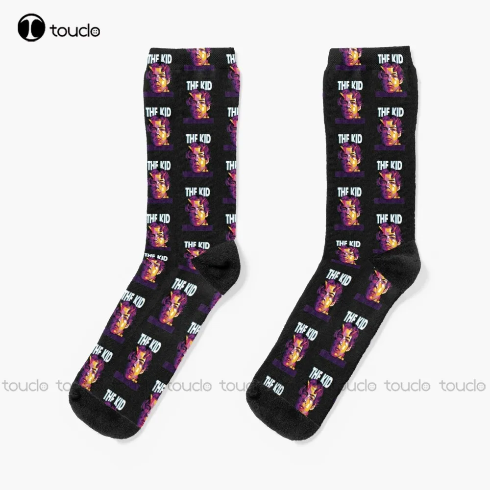 

Vintage Laroi Vaporware Lyrics Music Art Design Cosplay Fans Socks The Kid Laroi Funny Art Streetwear Colorful Cartoon Socks Art