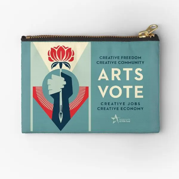 

Artsvote 2020 Logo Zipper Pouches Bag Money Coin Pure Pocket Socks Women Cosmetic Wallet Storage Packaging Panties Men