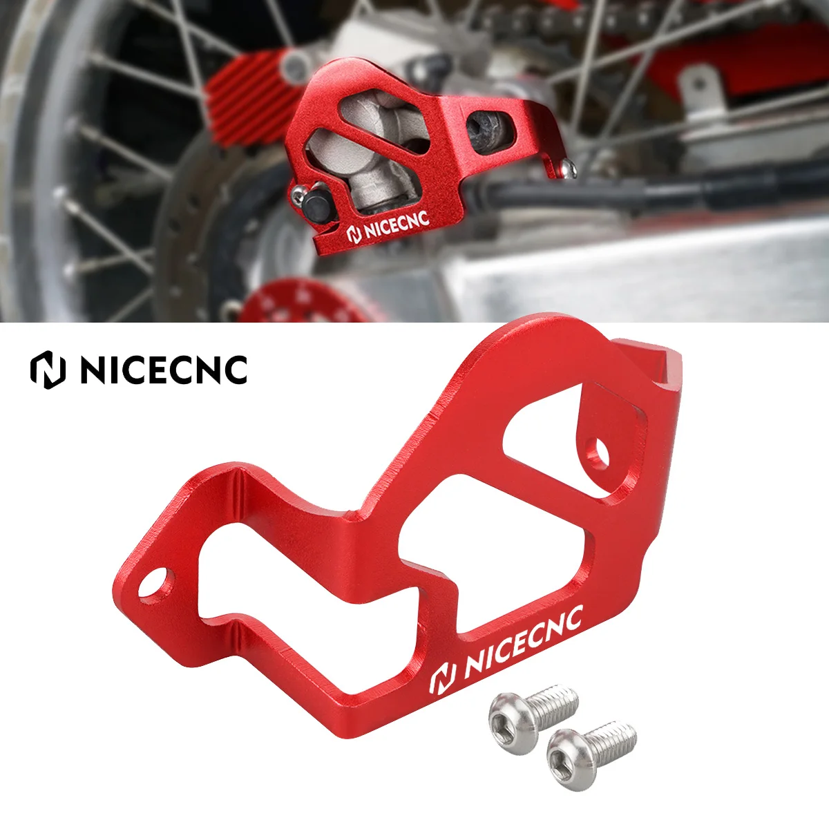

NiceCNC Motorcycle Rear Brake Caliper Guard Cover Protector for Honda XR 650L XR650L XRL 650 1993-2022 2021 2020 Billet Aluminum