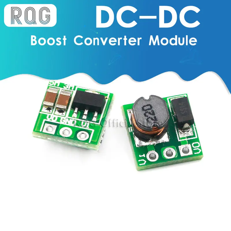 

5PCS DC DC 1.8V 2.5V 3V 3.3V 3.7V To 5V Step Up Power Supply Voltage Boost Converter Board Module Regulator 18650 Li-on Batery