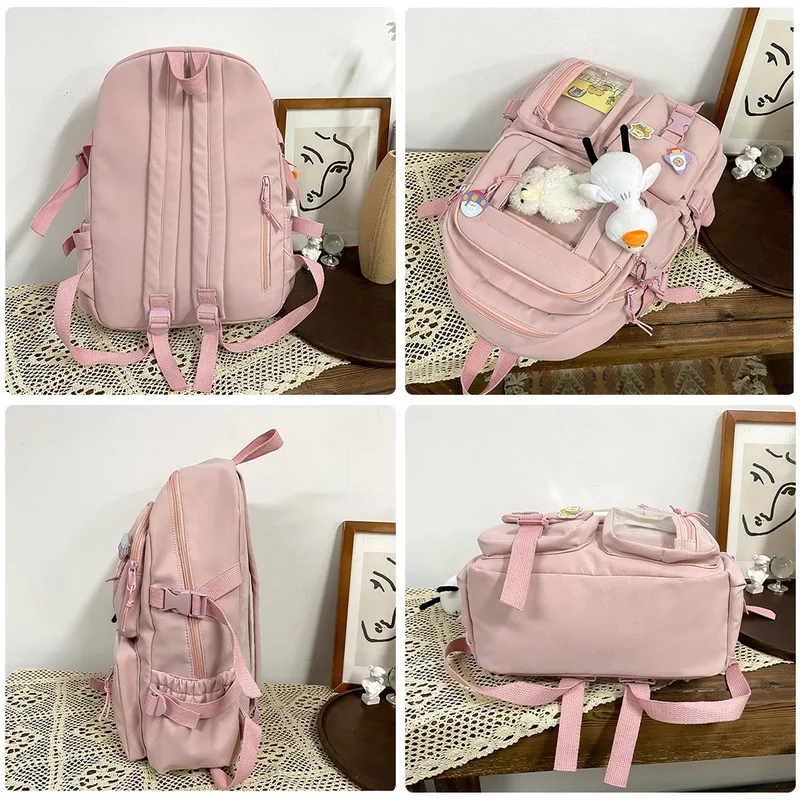 Cute Women Large Capacity Backpack Waterproof Nylon Female Schoolbag Laptop Backpacks Girl Travel Book Bags