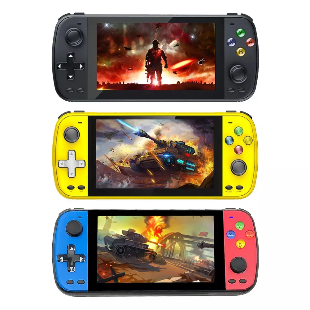 Handheld Game Console 5.1 Inch HD IPS Screen Portable Game Console PS5000 Double Video Gaming Player Built-in 3000+ Classic Game