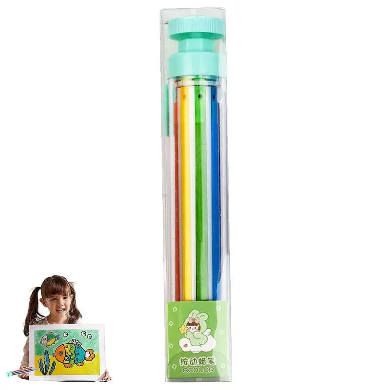 

Карандаши 8 в 1, разноцветные карандаши 8 в 1, карандаши для детей, прозрачные масляные пастельные цветные карандаши 8 цветов, художественные граффити