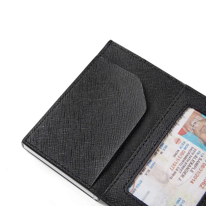 Bycobecy Wallet For Men RFID Blocking Credit Card Holder Case Customized CardHolder Smart Womens' Wallets Mini Purse Money Bag