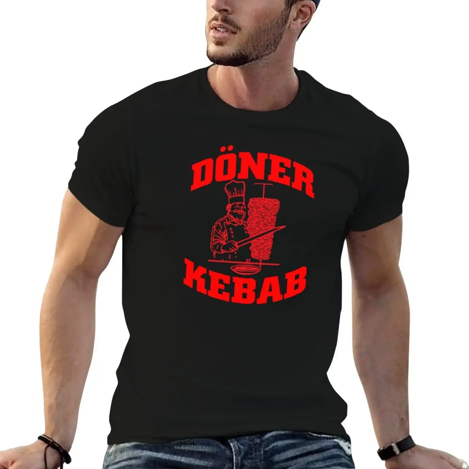 Футболка D?NER KEBAB DONER дизайнерские рубашки винтажная рубашка с аниме милые топы