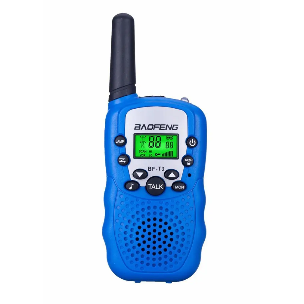 2Pcs Baofeng BF-T3 UHF462-467MHz 8 Channel Portable Two-Way 10 Call Tones Radio Transceiver for Kids Radio Kid Walkie Talkie