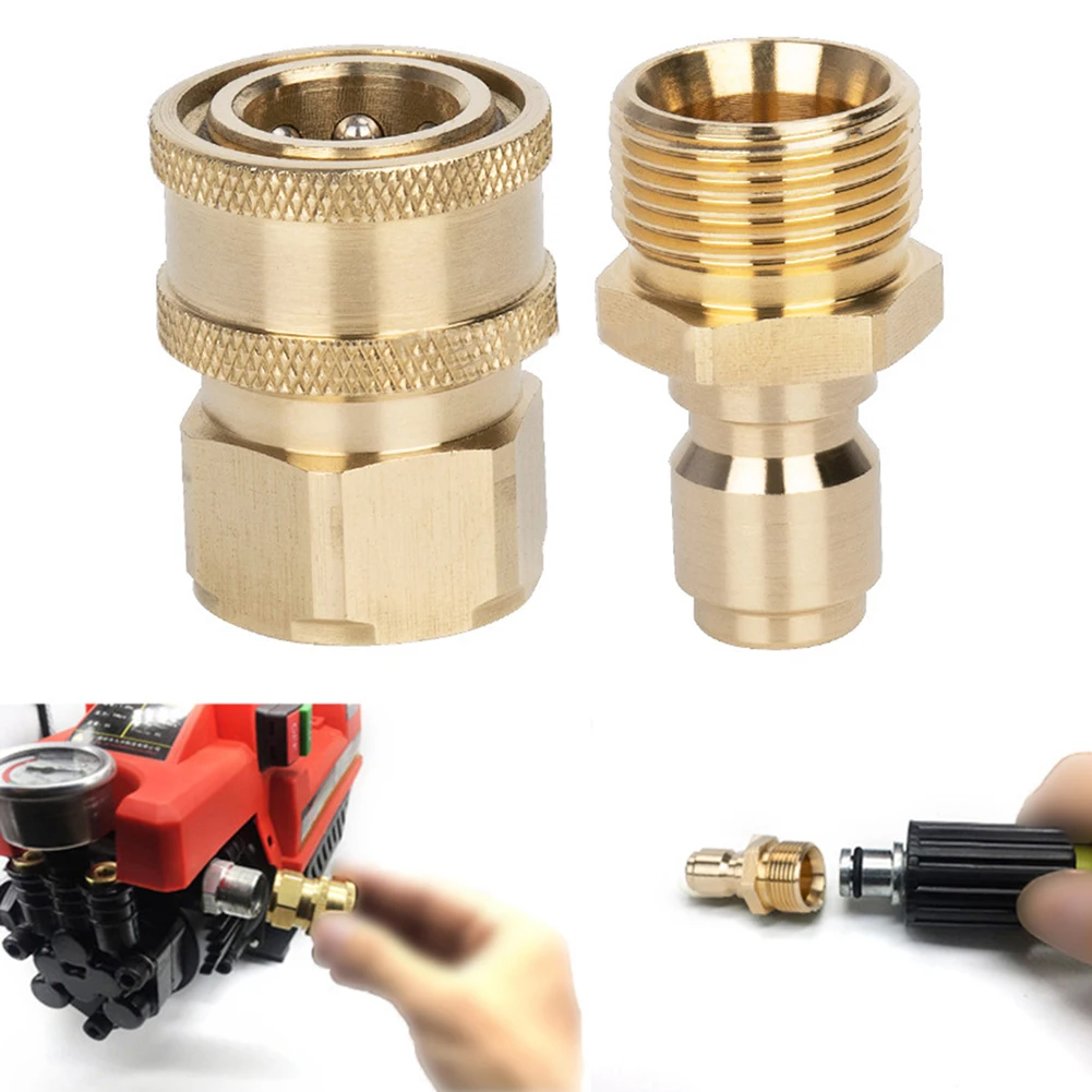 

Spout Kit Quick Connect Nozzles Replacement Accessories 3/8 M22 Adapter Brass Fittings For High Pressure Washer