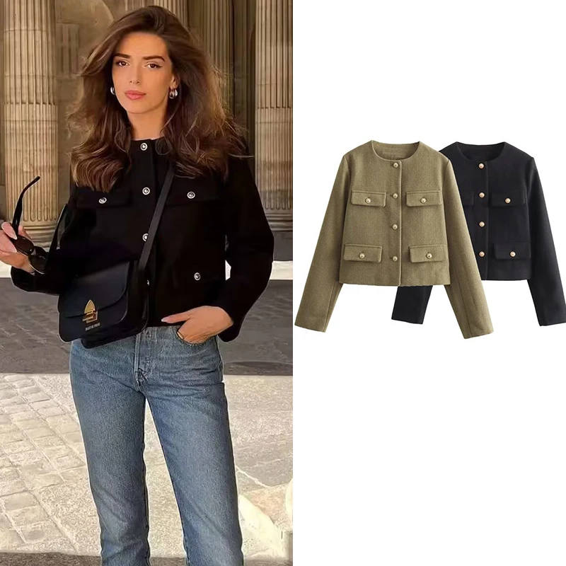 

Women Jacket Coat Autumn 2023 New Winter Coat Slim Fashion Elegant Joker Street Women's Jacket Warm Winter Youth Coat