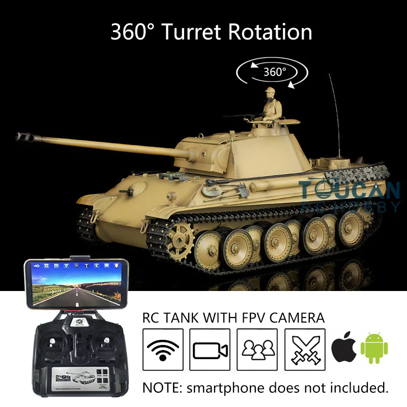 Радиоуправляемый танк Heng Long Panther G 1/16