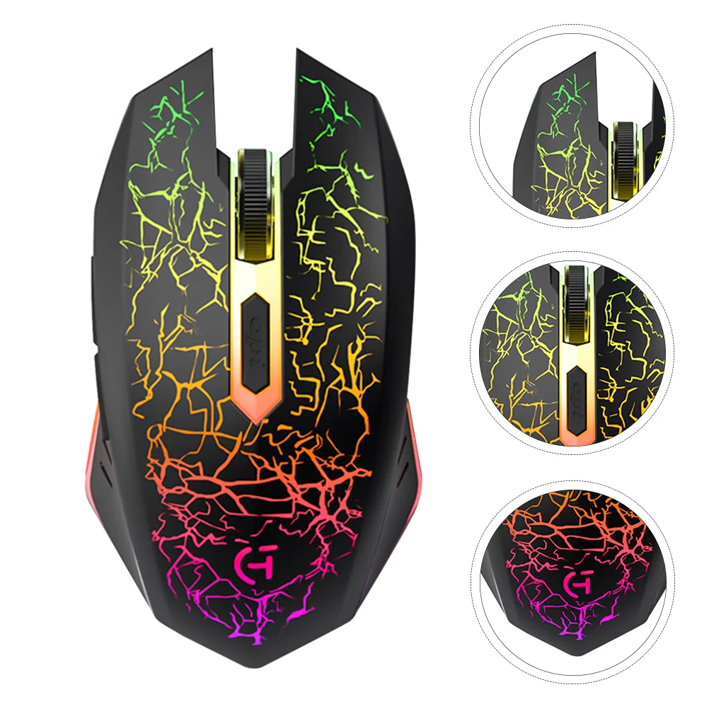 

1PC Portable RGB Lighting Wireless Cordless Optical for Laptop Desktop Computer