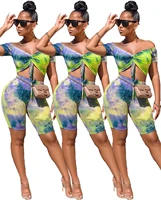 lovelysales new womens tracksuit t shirt printed two piece set