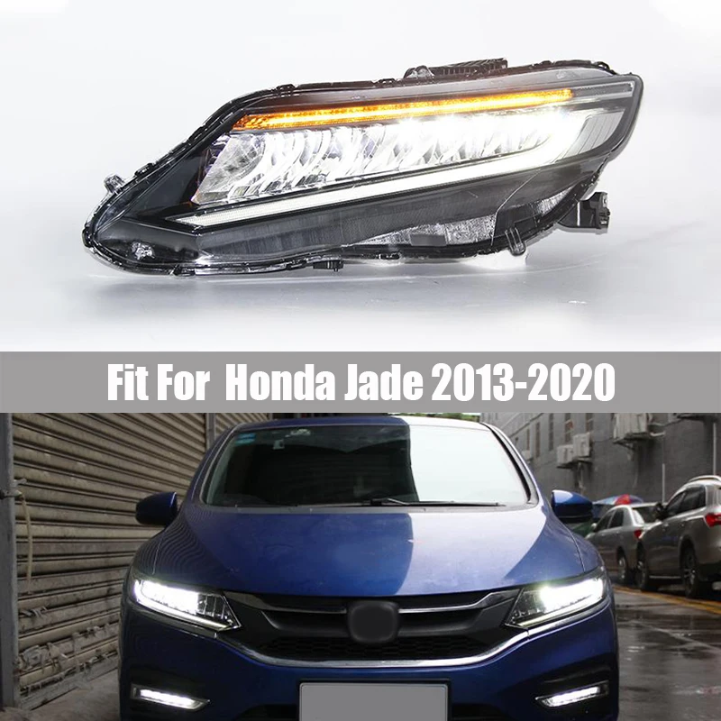 

Headlight Assembly Suitable for Honda Jade 2013 - 2020 Jade Modified LED Headlights Low Rise Streamer Daytime Running Lights