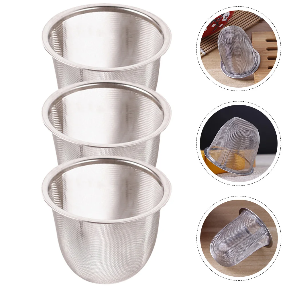 

3pcs Tea Pot Filters Stainless Steel Filters Tea Infusers Home Tea Infusers
