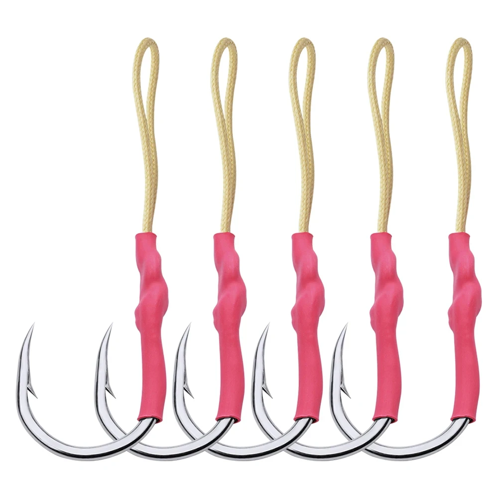 

20 шт., рыболовные крючки из нержавеющей стали, 1/0-13/0