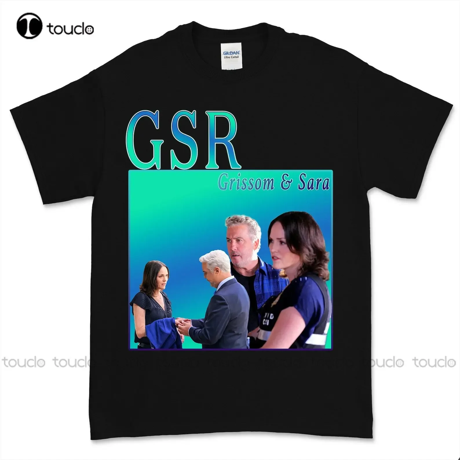 Gsr Grissom + Sara Винтажная футболка унисекс Csi Vegas Crime Футболка ТВ Поп-культура