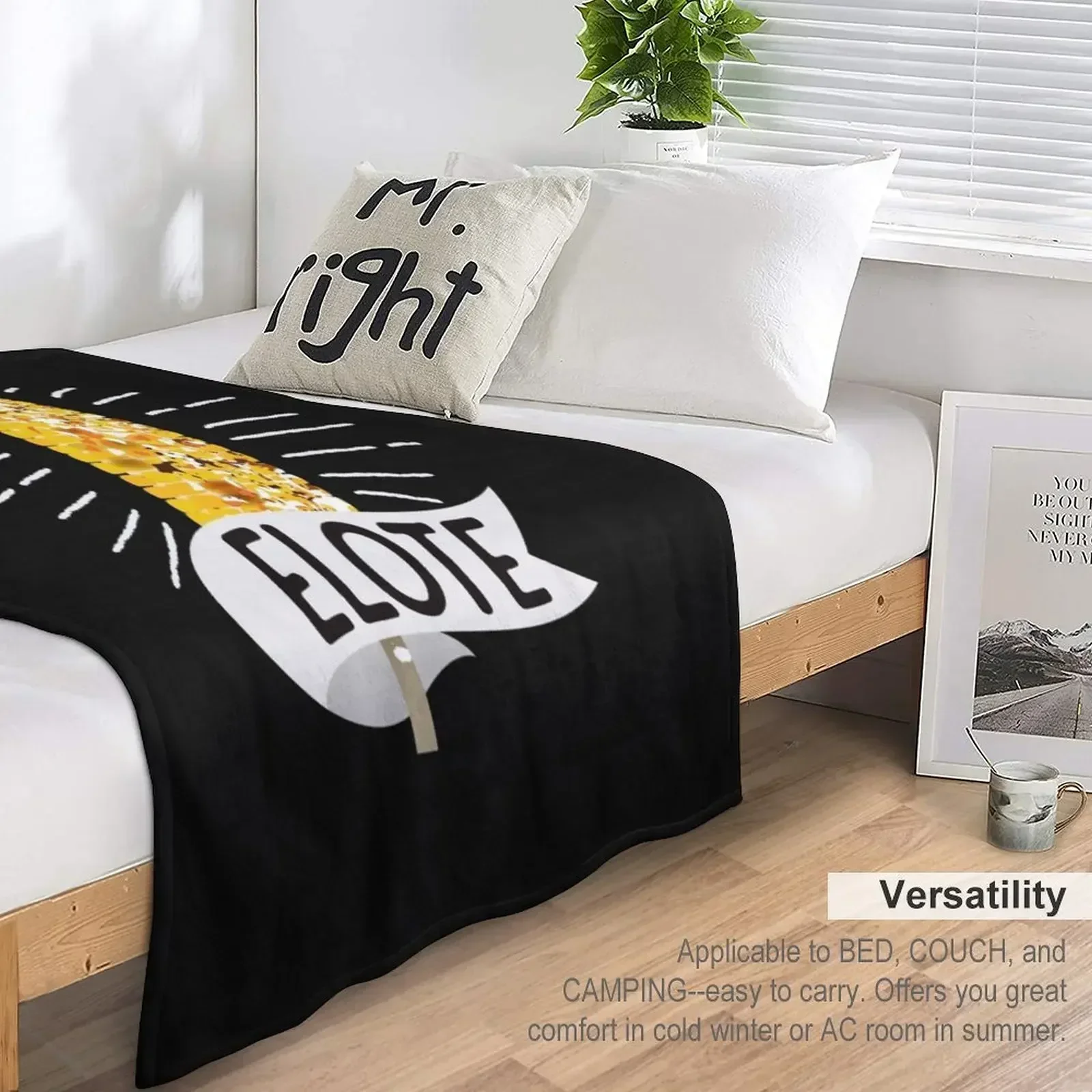 Фланелевое одеяло Latinx Elote Street Food Corn