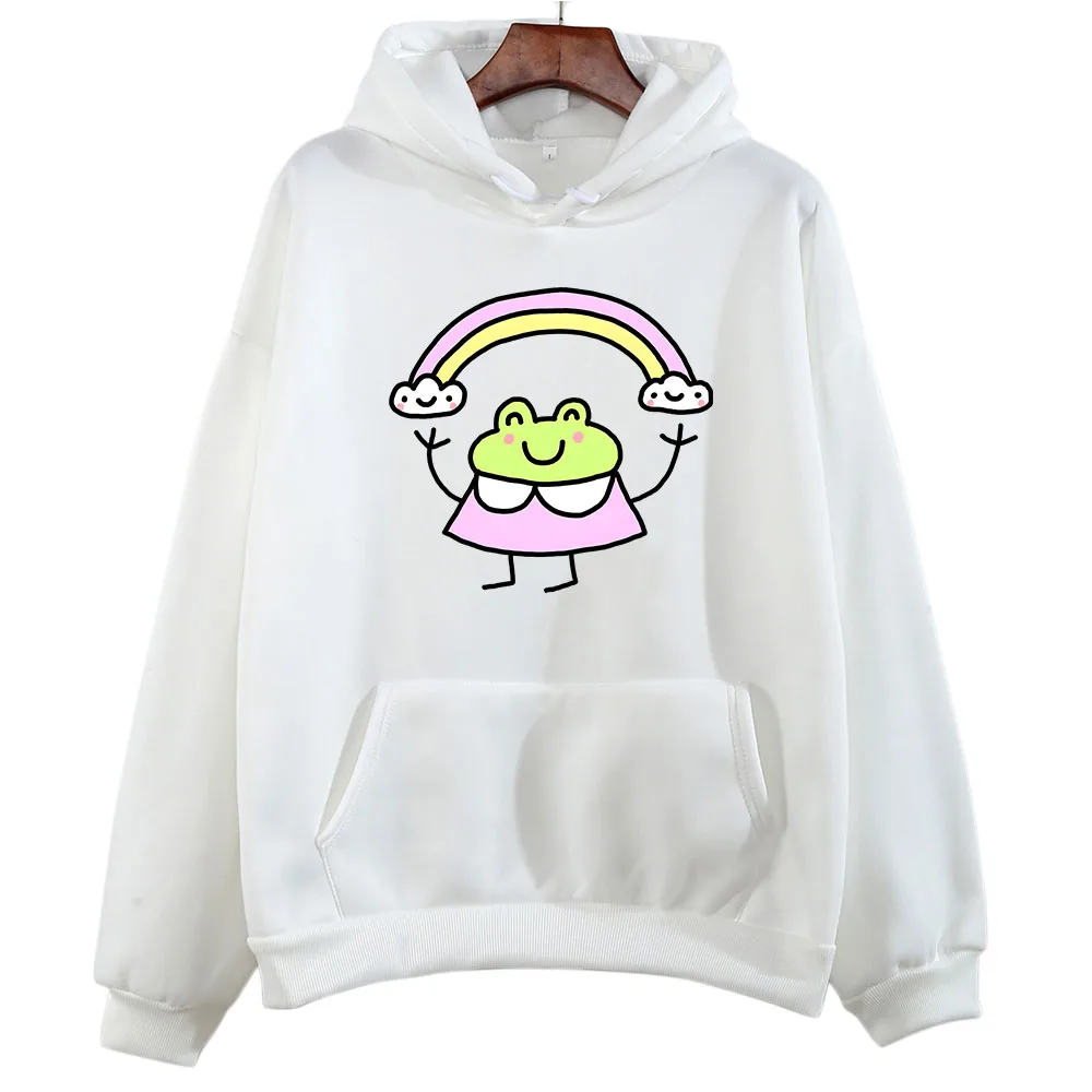 

Brief Strokes Frog Hoody Kawaii Animal Sweatshirt Womne Autunm Pullover Fashion Casual Clothes Personality Originality Hoodie