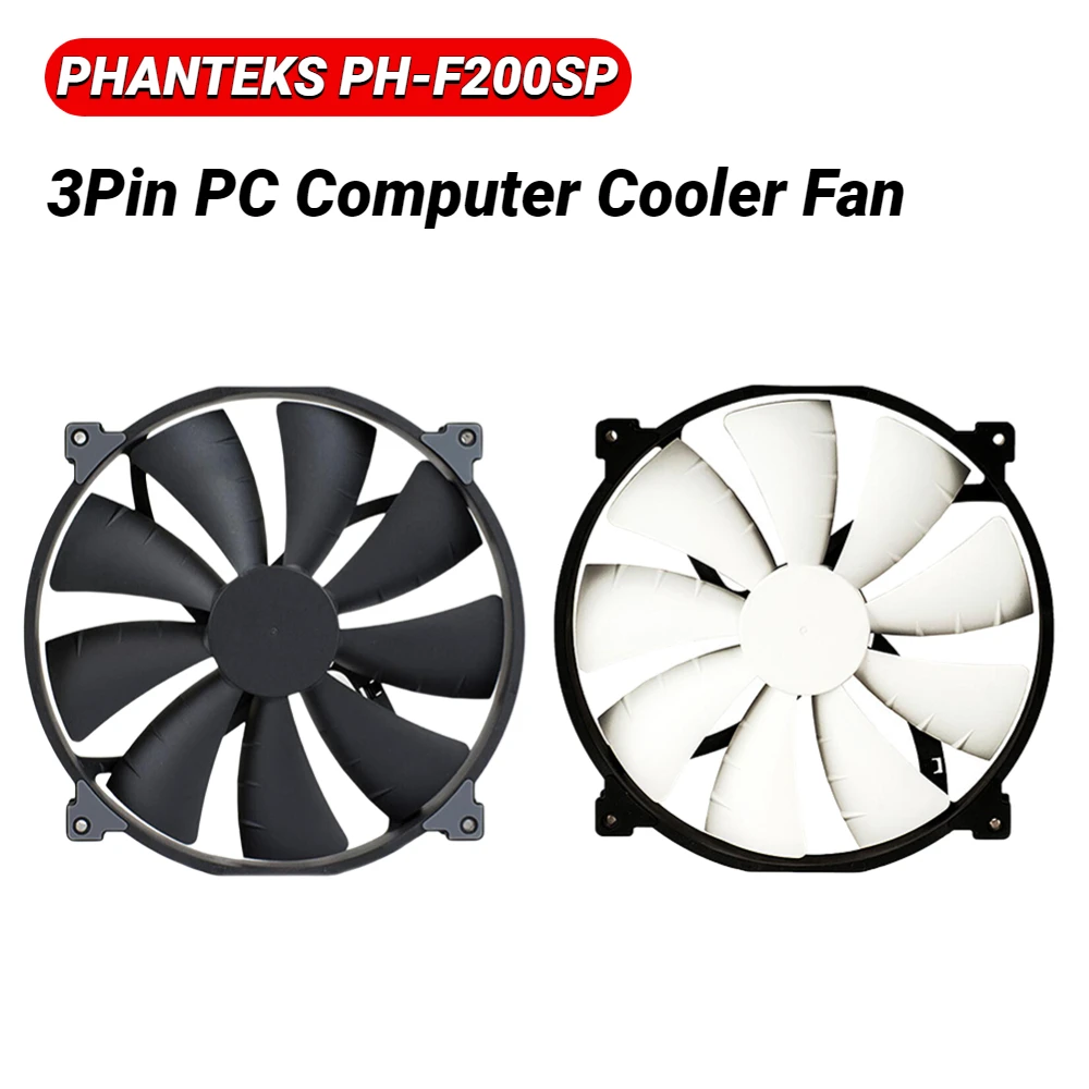 

PHANTEKS PH-F200SP Настольный телефон, 200 мм, 3-контактный тихий гидравлический подшипник UFB, вентилятор охлаждения процессора ПК, радиатор охлаждени...