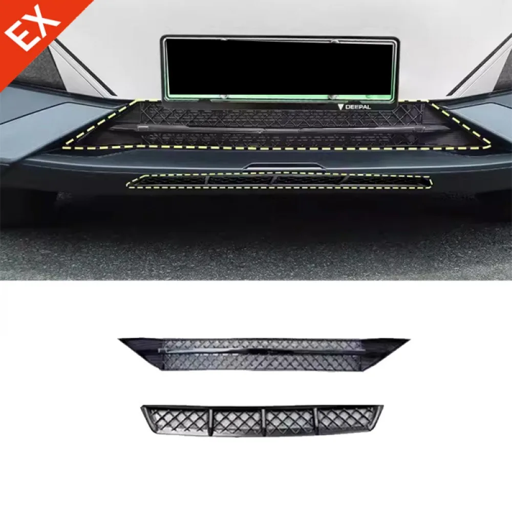 

Для CHANGAN Deepal S7 2023-2024 аксессуар пыленепроницаемая сетка декоративная крышка и отделка из нержавеющей стали передняя решетка автомобиля сетка против насекомых