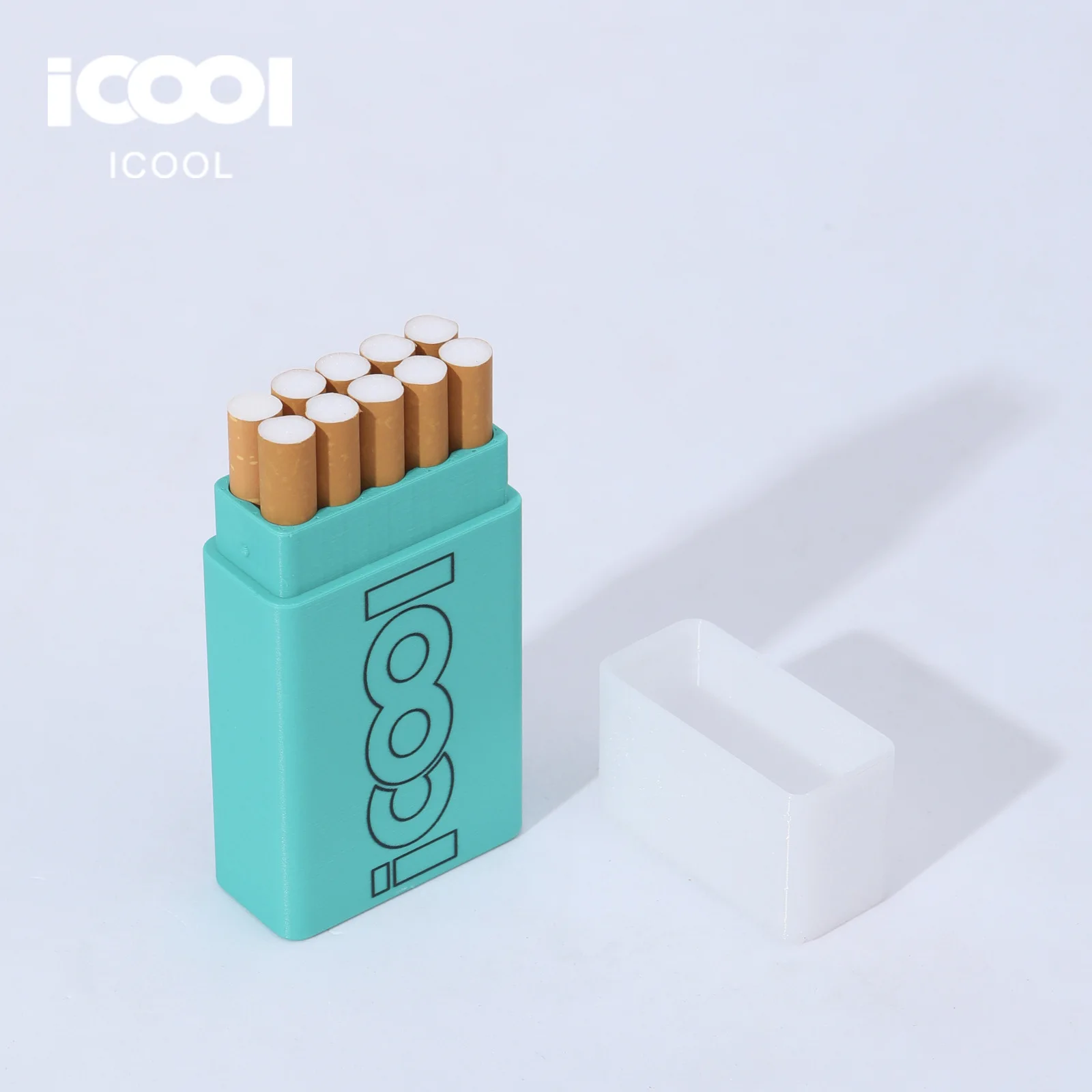 Фото Оригинальная пачка сигарет ICOOL, новый цвет макарон, 3D-печать, толстые сигареты, 10 штук в упаковке, классический логотип. №3