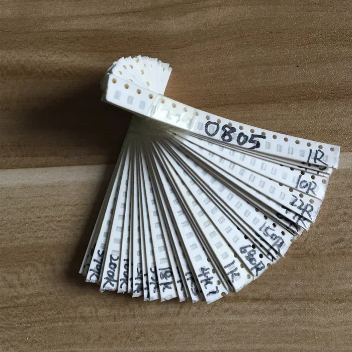 

2000pcs 0805 SMD Resistor Kit Assorted Kit 1ohm-1M ohm 5% 80valuesX 25pcs=2000pcs Sample Kit