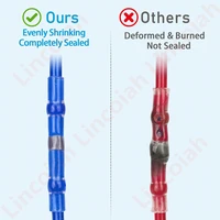 50050pcs mixed heat shrink connect terminals waterproof solder sleeve tube electrical wire insulated butt connectors kit