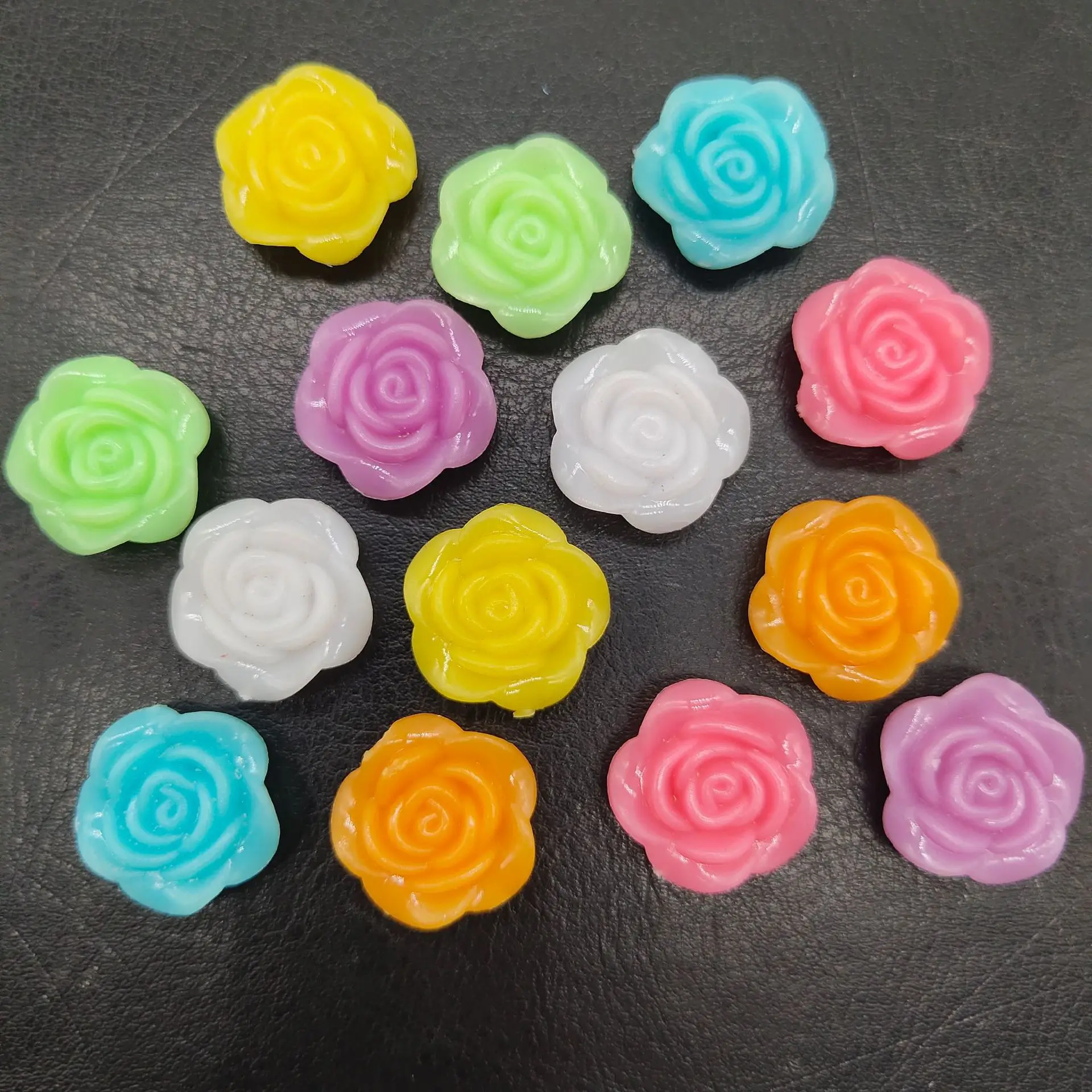 

20 шт. 16 мм Цветок розы из смолы с плоской задней стороной, 3D украшения для ногтей, скрапбукинг, рукоделие, одежда, аксессуары «сделай сам»