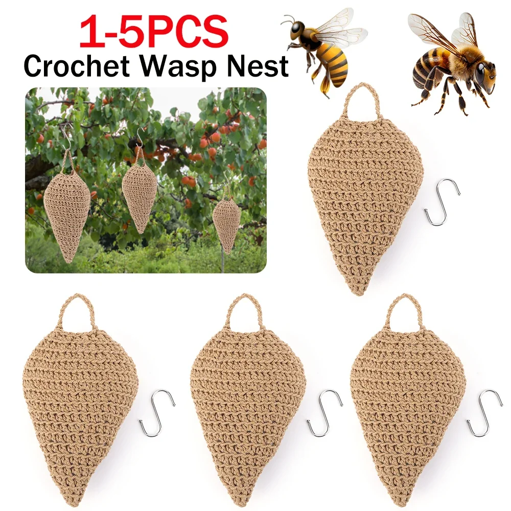1-5 Шт. Вязаный Крючок Репеллент Для Пчелиного Гнезда Искусственное Гнездо Ужасов