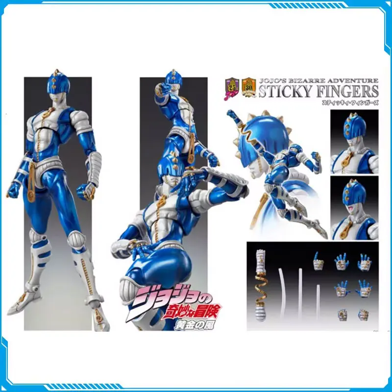

Original MEDICOS-E JOJO'S BIZARRE ADVENTURE Sticky Fingers PVC Action Figures Assembly Model Kit Toy Gift Ornaments