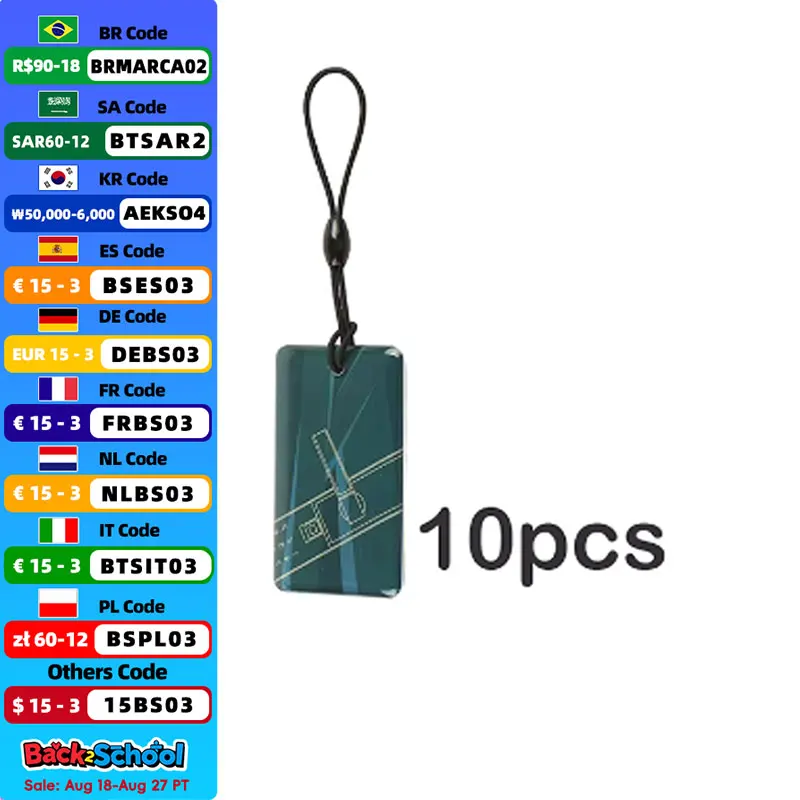 

IC-карта 13,56 МГц для смарт-дверного замка M1, карта 10 шт./лот