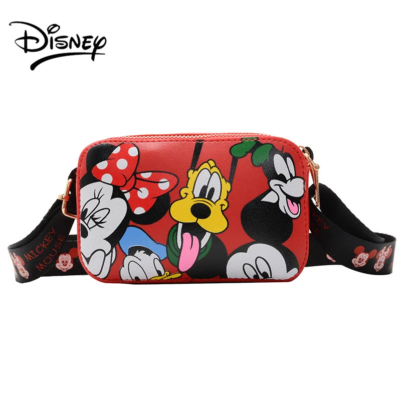 

Disney Children's Messenger Bag Wallet Coin Purse 2022 New Cartoon Cute Mini Square Bag Girl Princess Baby Accessory Bag