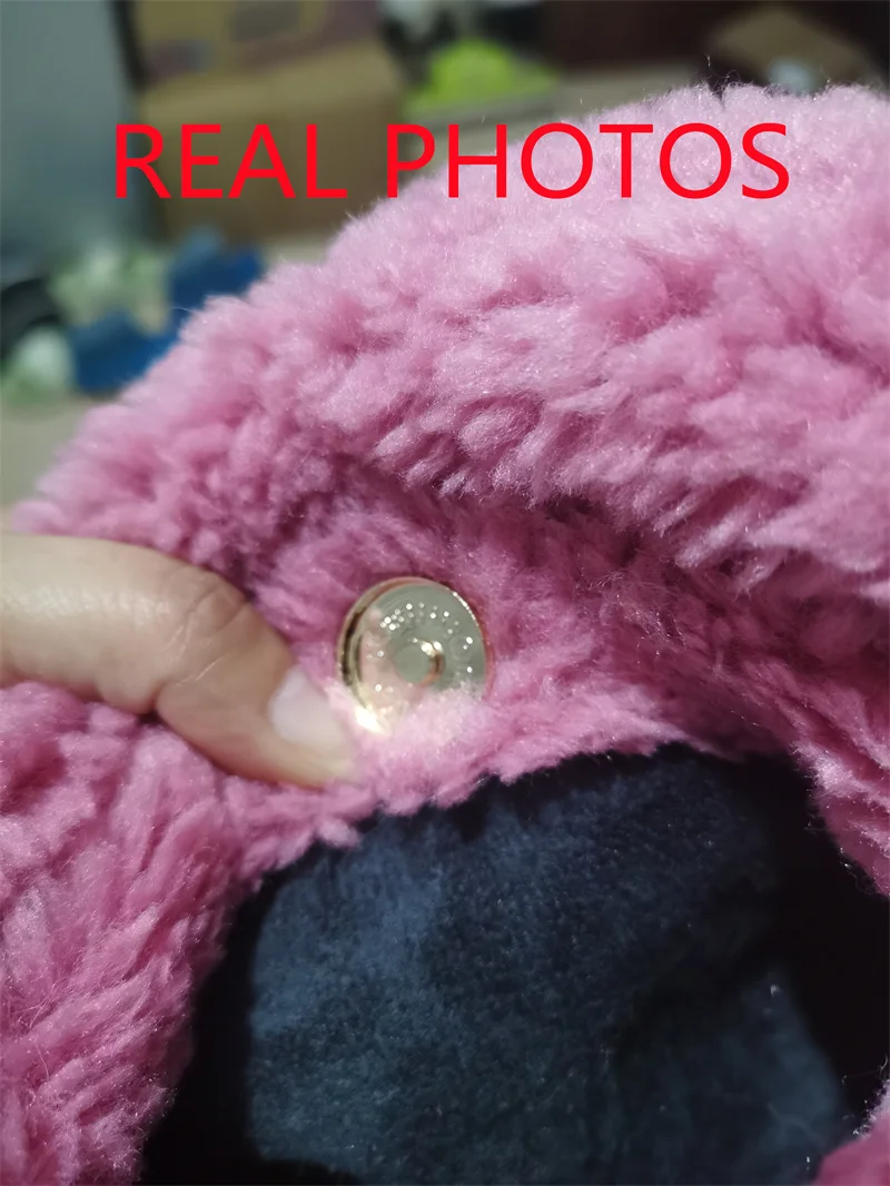 Winter Artificial Lamb Wool Handbag Bright Colour Women's Faux Fur Small Tote Bag Female Solid Color Short Handle Plush Bag