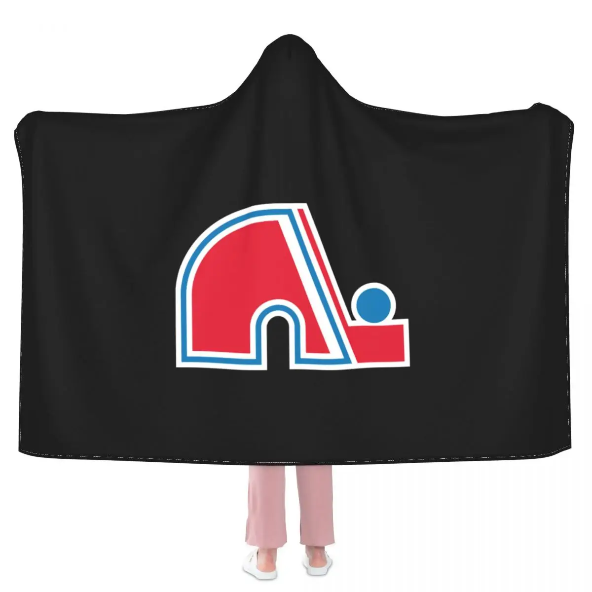 Квебек Нордикс Wha логотип хоккейной команды одеяло с капюшоном плюшевая накидка