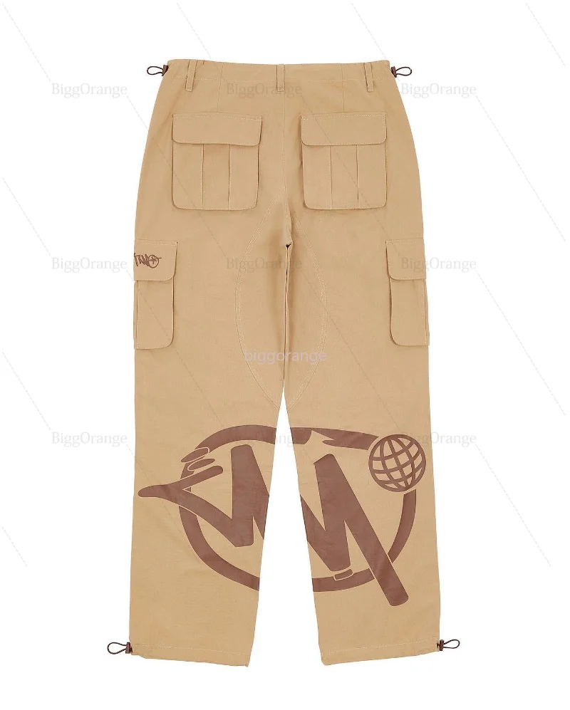 

American overalls street wind hip hop dancing jogging Y2K straight casual slacks for men and women with the same paragraph 2023