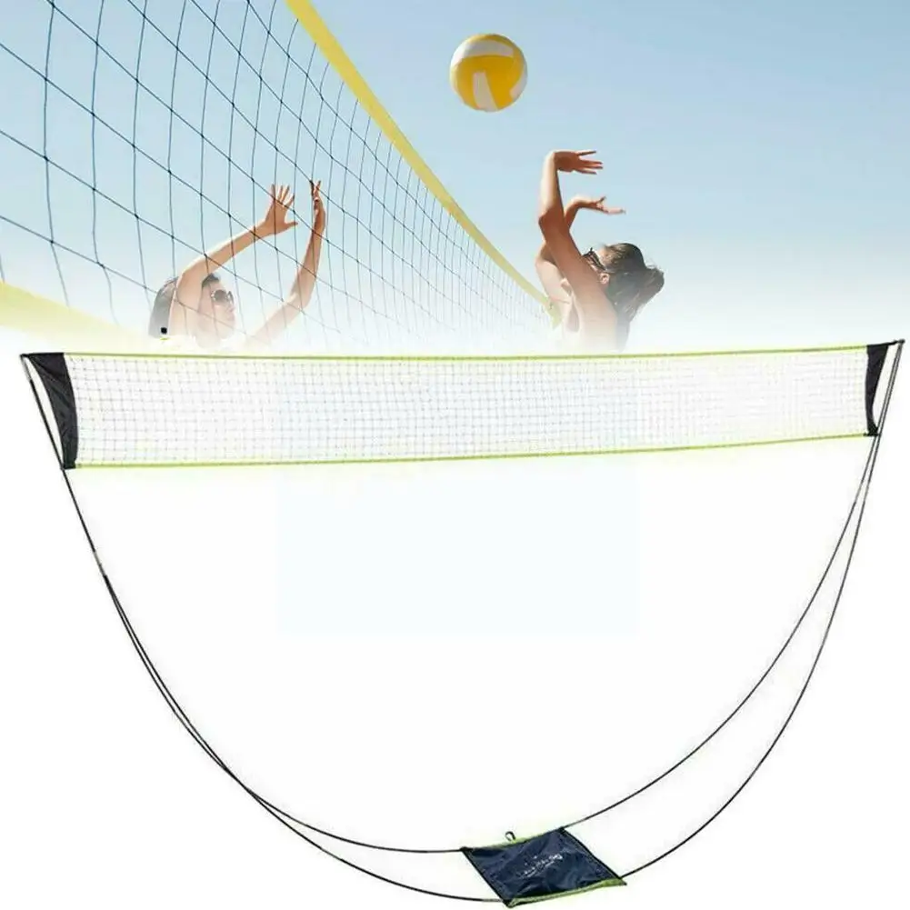 

Portable Badminton Net Frame Support Tennis Volleyball Badminton Shuttlecock Tennis Square Mesh Square Net Network Train B6i7