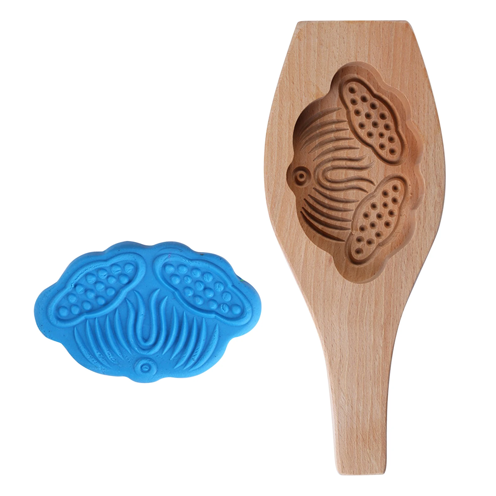

Wooden Cake Mold Moon Cake Cookie Stamps Cookie Stamps Baking Mold With Handle Press Cookie & Cake Mold For Muffin Mooncake