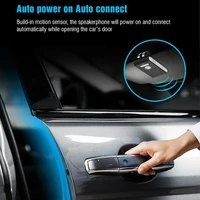 sun visor car bluetooth compatible speaker wireless handsfree speakerphone hands free car kit voice prompt ps08