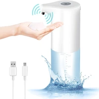 350ml touchless automatic sensor soap dispenser usb charging smart machine liquid foam soap dispenser for bathroom accessories