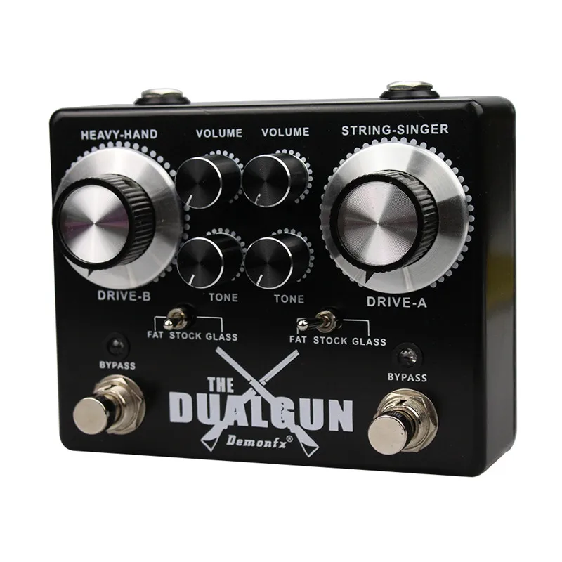 Новинка высококачественная педаль эффектов DUALGUN для гитары усиление искажения
