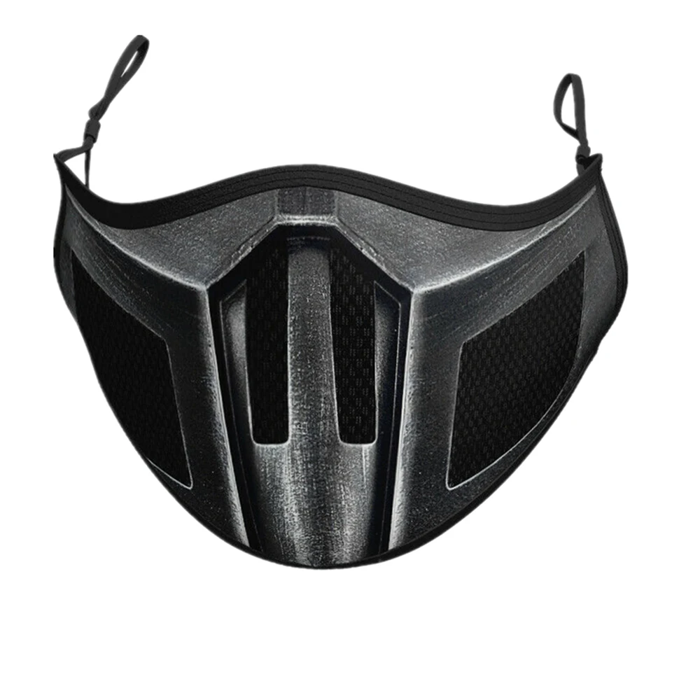 Костюм для косплея маски Mortal Kombat Noob Saibot Scorpion Sub Zero Kabal Ninja Face Mouth пылезащитная