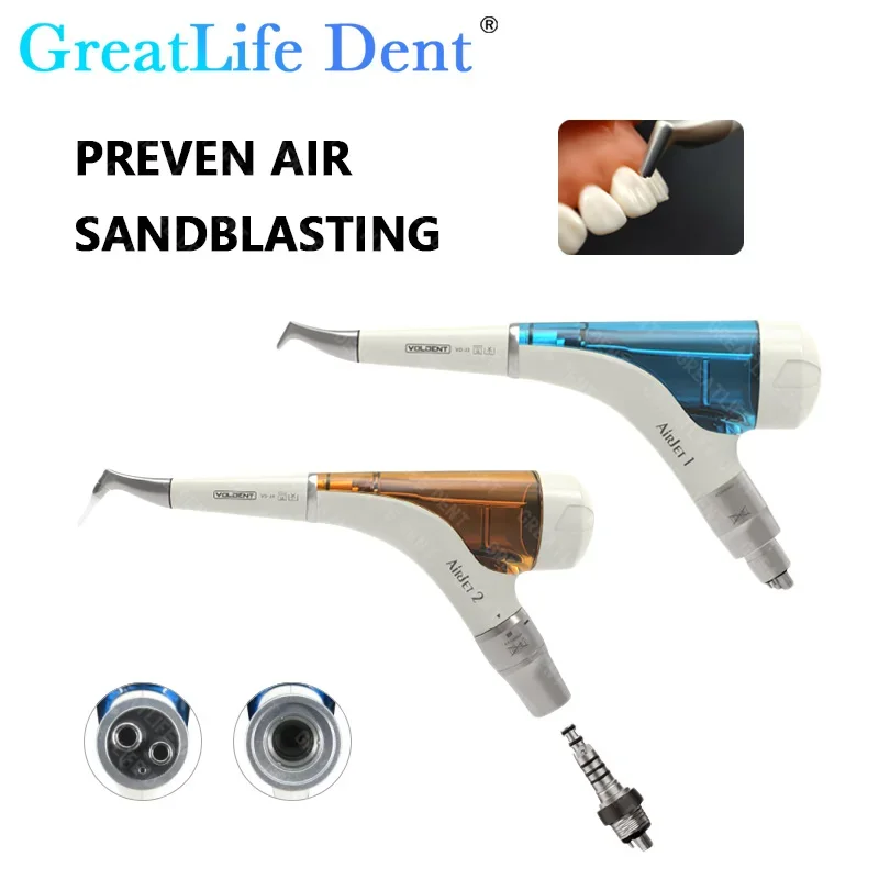 GreatLife Dent Air Polisher Prophy Jet Sandblasting Dental Mate Airflow с 2 насадками для инструмента Subgingival Dentistry