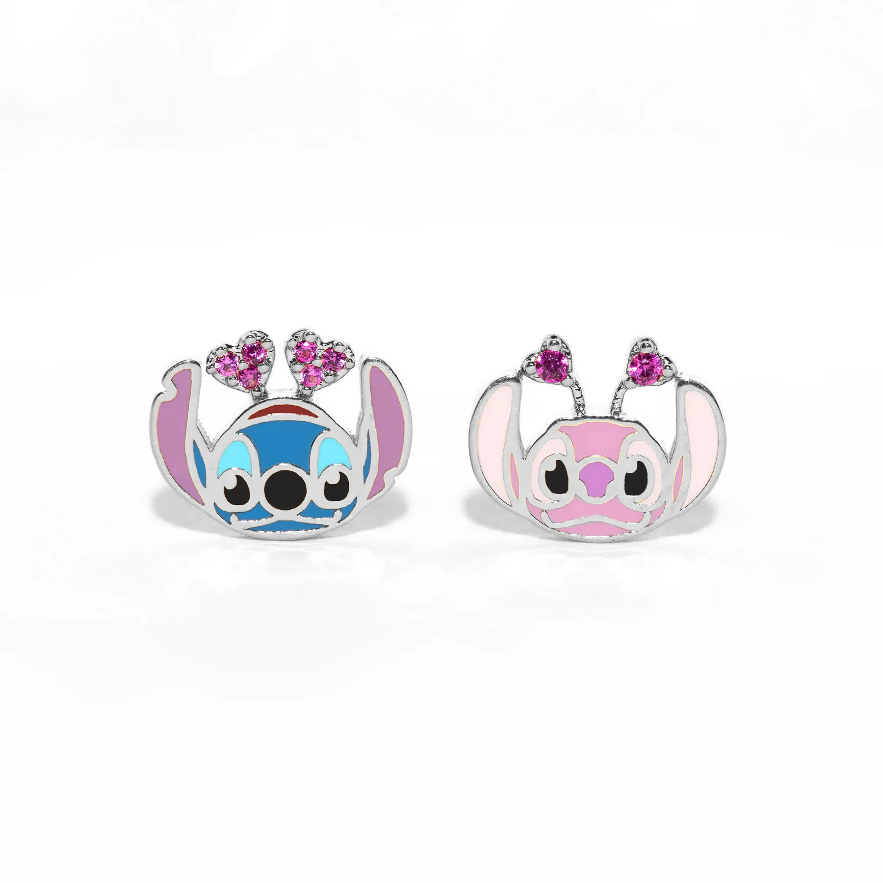 Длинные серьги-гвоздики из серебра 925 пробы с фианитами